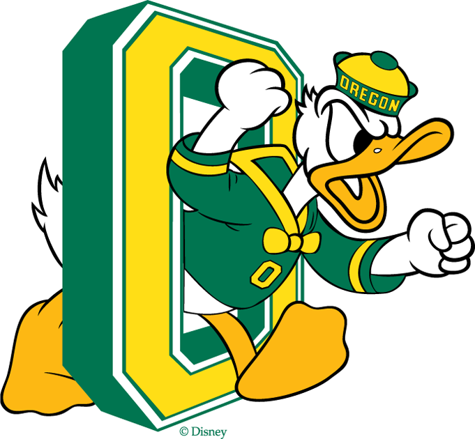 Oregon Ducks 1974-1993 Primary Logo iron on transfers for fabric